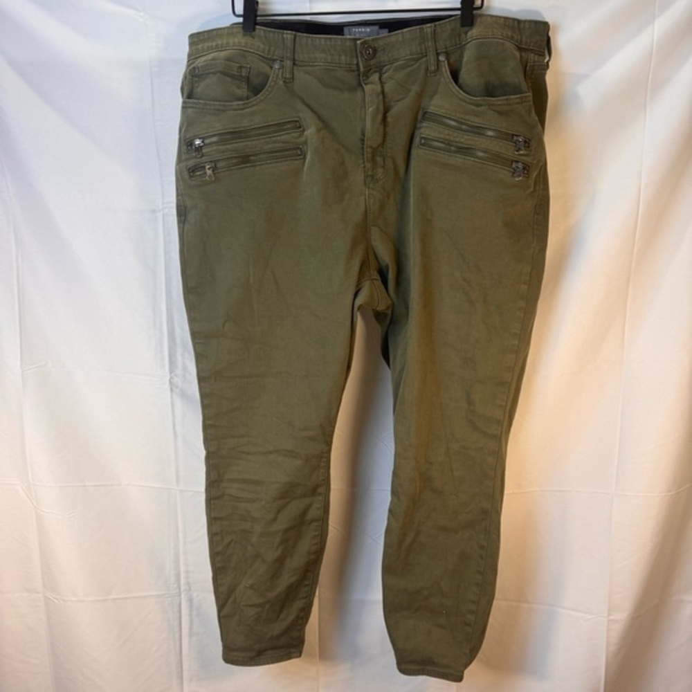 Torrid Sky High Skinny Green Jeans Plus Size 24R